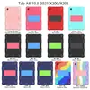 Para Samsung Tab A8 2021 X200 suporte de PC de duas cores capa traseira plana de silicone X205 capa protetora anti-queda