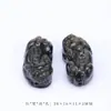 Contas Espaçadoras de Leão e Pixiu em Obsidiana Dourada Natural e Obsidiana Prateada com Furo Passante Contas Soltas para Pulseira DIY Joias Atacado