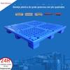 Fabricante de Pallets de Plástico Palete de Plástico de Grade Simples e Quatro Vias Palete de Carga para Empilhadeira com Nove Pés Redondos