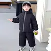 Traje Acolchado para Niños Ropa de Invierno 2025 Ropa Súper Bonita para Niños Chaqueta de Invierno Guapa para Niño Conjunto de Dos Piezas