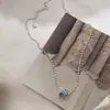 Collar de Cuentas Anulares, Diseño de Nicho, Versátil, Personalizable, Gama Alta, Moderno, Collar de Cadena para Clavícula para Mujer