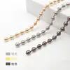 Cadena de Perlas Redondas de 1.5-4 mm, Cadena de Perlas Onduladas, Productos Semi-Terminados para Joyería de Collares y Pulseras, Accesorios de Ferretería para Manualidades DIY al por Mayor