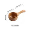 Mukbang Colher Grande Colher de Madeira Colher de Sopa Colher de Macarrão Tamanho Grande Concha para Casa Estilo Coreano Madeira Grande Comedor Multifuncional