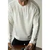 Camiseta de Manga Larga para Hombre con Sensación de Nube de Algodón Modal, Doble Cara de Capa de Aire, para Fitness, Otoño 2026, Casual Amigable con la Piel, Camiseta Básica