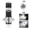 Faro LED para motocicleta y vehículo eléctrico P15D H4 BA20D de doble pin amarillo-blanco bicolor integrado foco de luz alta y baja