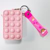 Bolsa para Monedas Llavero Bolsa de Almacenamiento Squishy Cartera Pequeña Bolsa para Auriculares Juguete Divertido Bolsa Cuadrada Mini Silicona