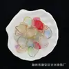 15*22mm Gelatina Dos Tonos Estampado en Caliente Pétalos de Loto Hecho a Mano DIY Accesorios para Joyería Accesorios Suministro de Celebridad de Internet Stock Disponible
