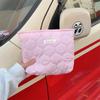 31294 Estilo Coreano Pequeño Fresco Rosa Claro Acolchado Bolso de Mano Bolsa de Cosméticos Bolsa para Guardar Monedas Bolsa Interior de Gran Capacidad para Mujeres