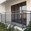 Guarda-corpo de varanda em liga de alumínio, cerca de pátio de vila, cerca de jardim externa, guarda-corpo artístico de alumínio, grade de proteção de pátio de terraço