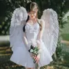 Alas de Ángel para Adultos de Halloween Accesorios Vestido de Diablo Negro Disfraz Alas de Plumas de Niña de las Flores Venta Directa de Fábrica