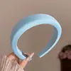 Diadema Alta para Mujer, Hace que la Cara Parezca Más Pequeña, Diadema de Borde Ancho, Pinza para el Cabello Antideslizante de Moda para Lavarse la Cara, Accesorio para el Cabello