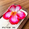 En Stock Imitación Acetato Modelo Nuevo Aproximadamente 10 cm Flor de Hibisco Artificial Pinza para el Cabello para Viajes a la Costa y Vacaciones Pinza Creativa de Flor para el Pelo DIY