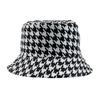 Nuevo sombrero de pescador de pata de gallo de doble cara, sombrero de cubo con estampado de personalidad, sombrero para el sol coreano hip-hop, venta al por mayor