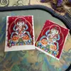 Hotong Tíbet Nepal Thangka Pintado a Mano Pura Ocho Guardianes del Zodiaco Buda Mahavairocana Núcleo de Tarjeta 4*5