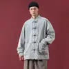 2024 nueva hebilla china Chaqueta de mezclilla para hombre y mujer otoño diseño holgado chaqueta de nicho chaqueta una generación de pelo