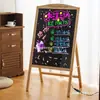 Letras Luminosas para Cartelera Pizarra Fluorescente Letrero LED Pizarra Pequeña Tipo Soporte Pizarra Fluorescente Electrónica Pizarra de Pantalla Manuscrita