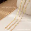 3 peças de colar simples retrô europeu e americano estilo étnico personalidade característica corrente de cobra corrente de amor colar feminino Qingdao atacado