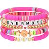 Pulsera Transfronteriza de Cerámica Suave para Mujer Pulsera de Letras Bohemia de Gama Alta Versátil Traje Pulsera de Cerámica Suave Taylor
