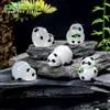 Paisagem em miniatura, figura de panda criativa que brilha no escuro, decoração DIY, pacote surpresa, ornamento para pendurar, pequena peça de exibição para mesa ou carro
