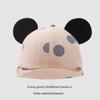 Sombrero de bebé gorra de béisbol súper lindo bebé suave ala gorra con visera orejas grandes lunares sombrero con borde para niños sombrero de verano para protección solar