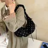 Bolso de lunares de nicho súper popular para mujer, nueva moda 2026, estilo relajado, bolso de hombro plisado, bolso de axila, bolso cruzado tipo dumpling