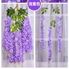Decoración de Boda Personalizada Tiras de Flores Glicinia Simulada Flor de Frijol Popular Flor de Tres Puntas Simulada en el Techo Enredadera de Flores Paseo Flor de Glicinia Simulada