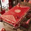 Mantel de Mesa para Año Nuevo con Recortes de Papel de Flores Nacionales, a Prueba de Aceite e Impermeable, Nuevo Modelo 2026, Año del Caballo, Arreglo Decorativo Festivo Rojo Estilo Chino
