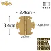 Bisagra de Cobre Xiangyun 6cm Accesorios Decorativos Bisagra de Cobre Puro Bisagra Engrosada Bisagra Antigua China de Bronce Bisagra para Puerta de Gabinete de Cocina