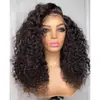 Amazon nuevo peluca europea y americana para mujer cabello rizado africano pequeño peluca de encaje frontal de fibra química juego de fabricantes en stock al por mayor