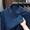 Suéter tejido SY2602 para hombre de alta calidad, popular, con cuello polo y patrón clásico, en stock