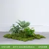 Paisagismo com plantas verdes sala de estar interna display de paisagem canto sob a escada decoração de paisagismo arranjo plantas artificiais biônicas