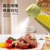 Botella pulverizadora de aceite para cocina y hogar, doble uso para rociar y verter, olla de aceite de vidrio dos en uno, sellada, engrosada, olla de aceite transparente