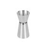 Mezclador de vaso medidor de acero inoxidable de doble cabezal, vaso medidor de onzas de metal, herramienta para mezclar cócteles