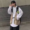 Novo estilo funcional de verão colete tático de alça com bolsos grandes para homens e mulheres colete externo estilo japonês vestuário de trabalho colete para atividades ao ar livre