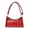 Bolsa Tote de Comércio Exterior com Padrão de Crocodilo, Textura Simples, Moderna, Bolsa de Ombro, Bolsa de Mão Tendência, para o Trabalho, Portátil, Ombro Único, Bolsa Feminina