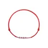 Pulsera de Cuerda Roja Trenzada de Cristal Blanco para Mujer, Cuerda Roja para Parejas para Quitar la Mala Suerte, Buena Suerte y Bendiciones, Cuerda de Mano para el Año de Nacimiento para Garantizar la Seguridad