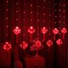 Luces de Cadena LED para Festival de las Linternas, Decoración de Habitación de Año Nuevo, Luces Coloridas de Alambre de Cobre, Cielo Estrellado, Festival de Primavera, Linternas Rojas, Luces de Cortina