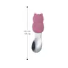 Cuchara de Mango Corto de Acero Inoxidable Cuchara para Bebé Aprendiendo a Comer Vajilla para Bebé Juego de Tenedor y Cuchara para Suplemento Alimenticio