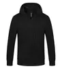 Sudadera Personalizada con Logo, con Capucha, Engrosada, Ropa de Grupo para Otoño e Invierno, Forrada de Felpa, Workwear de Algodón Puro, Bordada, Cárdigan de Hombro Caído