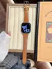 Correa de Cuero Encerado con Aceite de Oso Adecuada para Apple Watch iWatch 12ª Generación 11/10