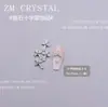 Zm Nuevo Super Flash Circonita Cruz Joyería para Uñas Arte de Uñas Joyería de Circonita Incrustada Plata Blanco Negro Cobre Joyería de Diamante para Uñas 28