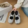 Zapatos Mary Jane de Nicho Estilo Birkenstock para Mujer, Zapatillas Planas de Lunares Moda Primavera, Mules Cerrados sin Cordones Estampado de Vaca