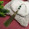 Yixiangfei 10cm borla con borlas y cuentas marcapáginas ropa infantil sombrero colgante manualidades cheongsam adornos para hombros de nube