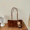 Bolso Bandolera Hobo Retro Gamuza Felpa Debajo del Brazo para Mujer Otoño Invierno Estilo Simple Relajado Versátil para Viaje Diario Bolso Bandolera