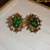 Pendientes de Borla Geométricos con Forma de Gota de Agua Incrustados con Diamantes Estilo Retro Mediados de Siglo, Pendientes de Lujo Ligero y de Alta Gama, Pendientes de Moda y Elegantes con Personalidad