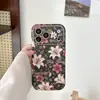 Pintura al óleo de ventana grande retro Flor de lirio Adecuado para funda de teléfono iPhone18promax Apple 17 Anticaída 16 Coreano