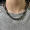 Collar de Perlas Negras Tahitianas Familia S para Mujer en Capas de Lujo Ligero Gargantilla Cadena para Clavícula Accesorios de Nicho en Capas