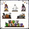 Conjunto de decoração de mesa de gnomos de Halloween de 6 peças transfronteiriço, o presente de decoração de Halloween perfeito