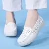 Zapatos de enfermera para mujer con suelas blandas, transpirables, no fatigantes, antideslizantes, cómodos, de suela plana, zapatos de trabajo médicos de verano, tacón antideslizante, al por mayor