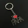 Novo Estilo Chaveiro com Letras Eu Amo Mamãe e Papai, Pequeno Presente Criativo para o Dia das Mães e dos Pais, Estoque Pronto Liga de Zinco